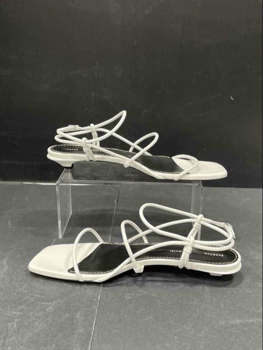 Italian Proenza Schouler Womens White
Strappy Sandals Size 39